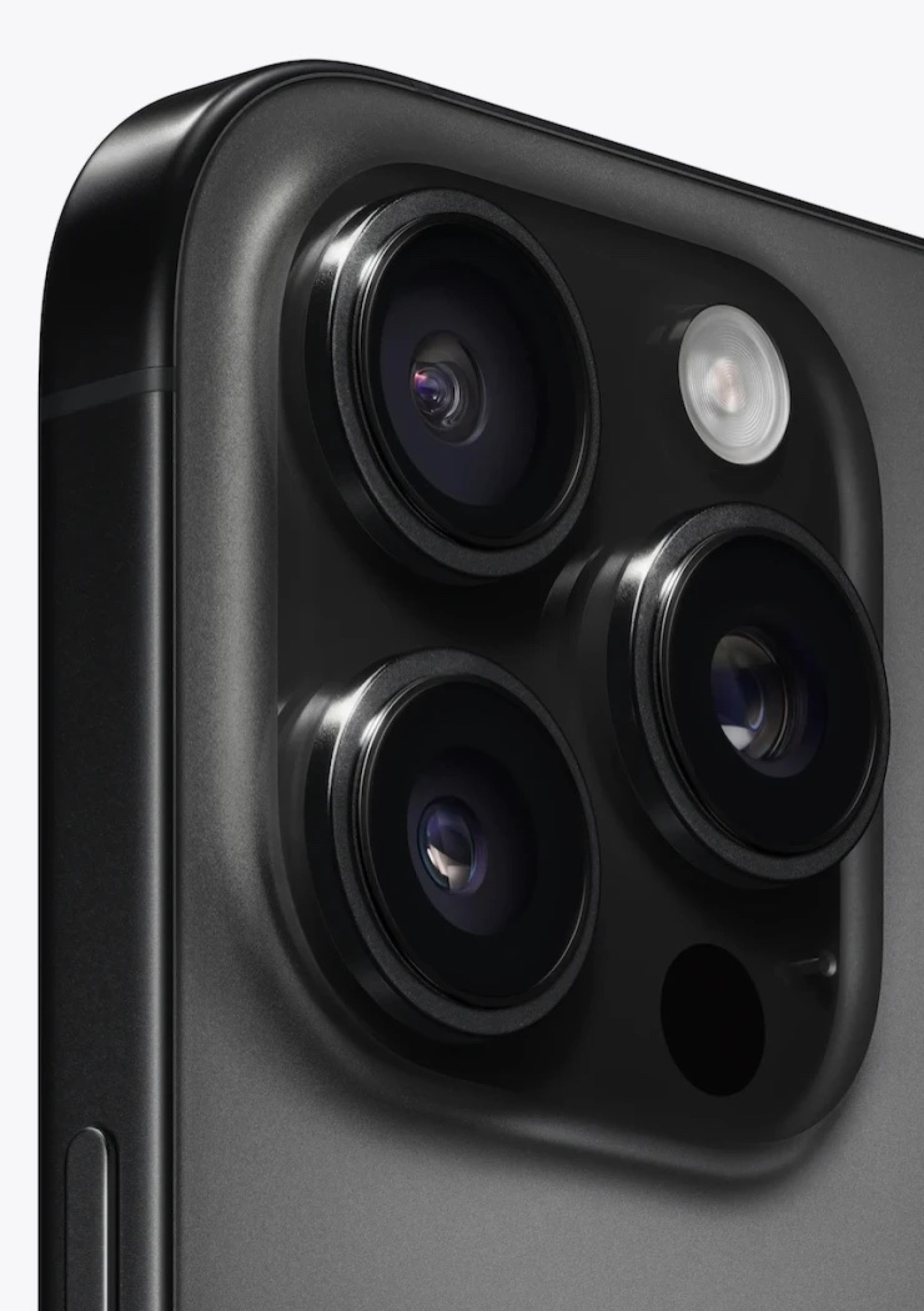 The iPhone 18 Pro's noticeably thicker camera bump — consistent with supply chain reports of a mechanical variable aperture system being integrated into the main lens. (Image: via supply chain leak)