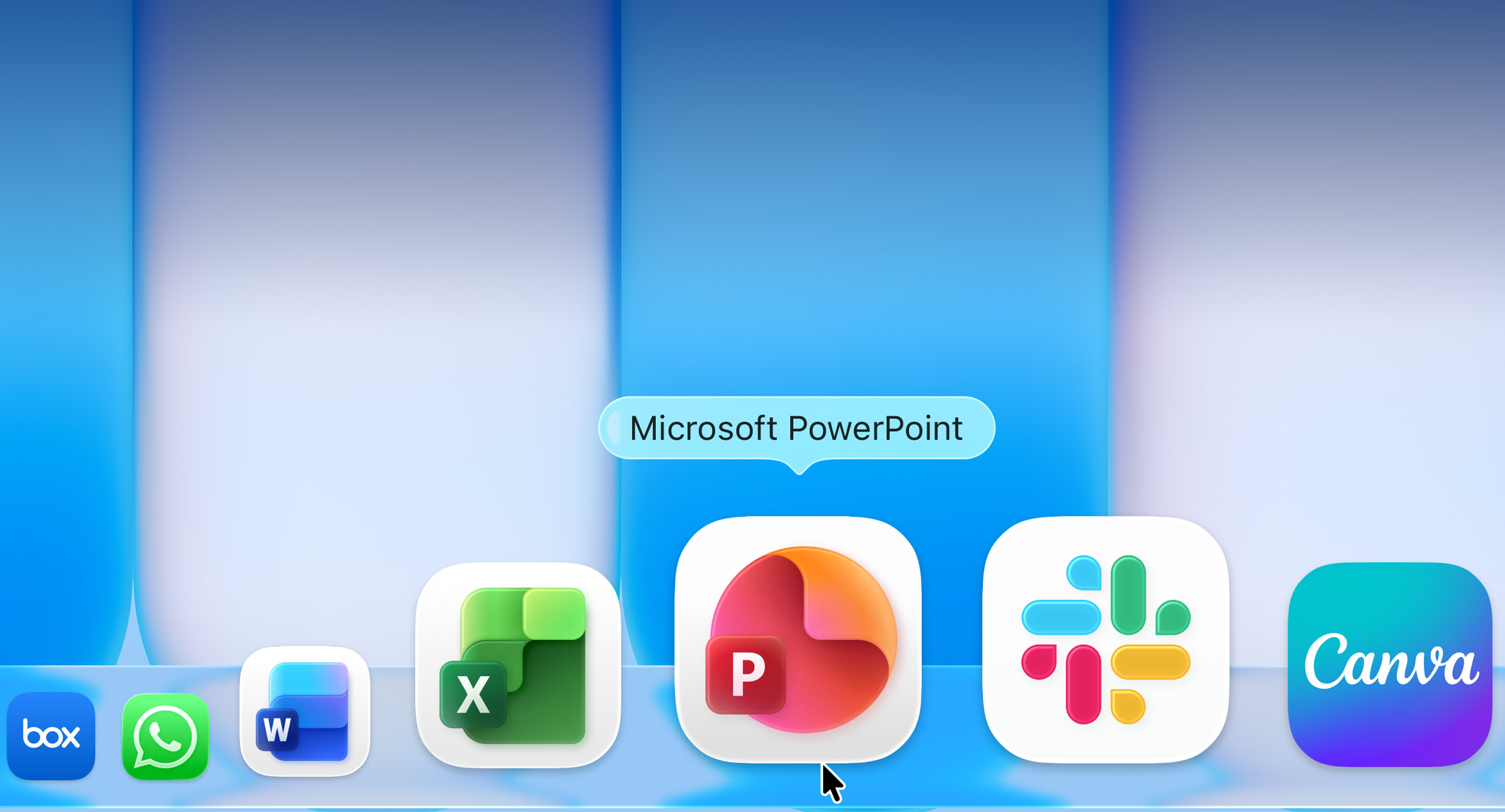 The full Mac app ecosystem is available from day one — including Microsoft 365, Slack, and Canva.